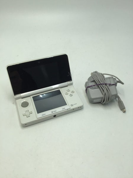 * White Nintendo 3DS Console w/ Charger & Stylus! * Carousel 1