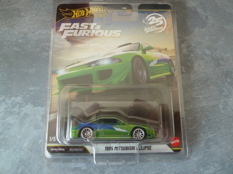 Hot Wheels Premium: 1995 Mitsubishi Eclipse Chase 2026 $1 Reserve Green MOC Carousel 7