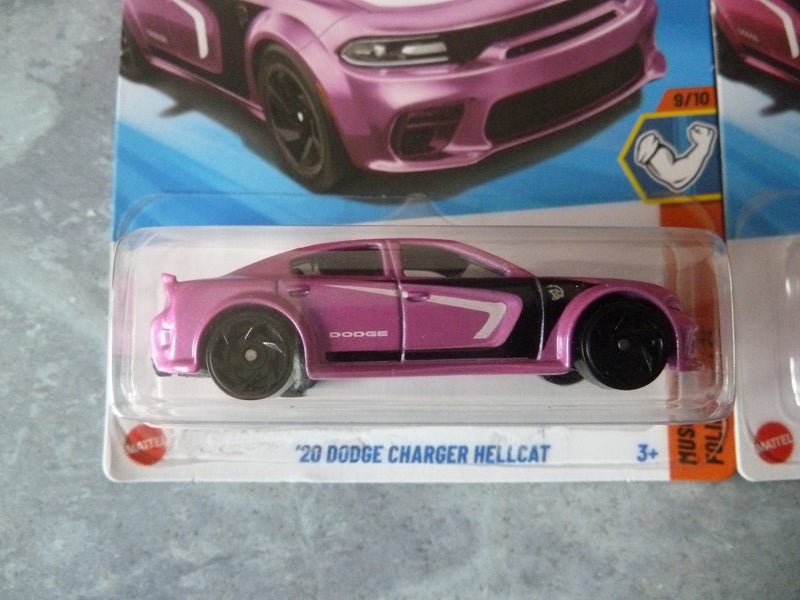 Hot Wheels '20 Dodge Charger Super TH & Mainline 2025 $1 Reserve Pink MOC Carousel 2