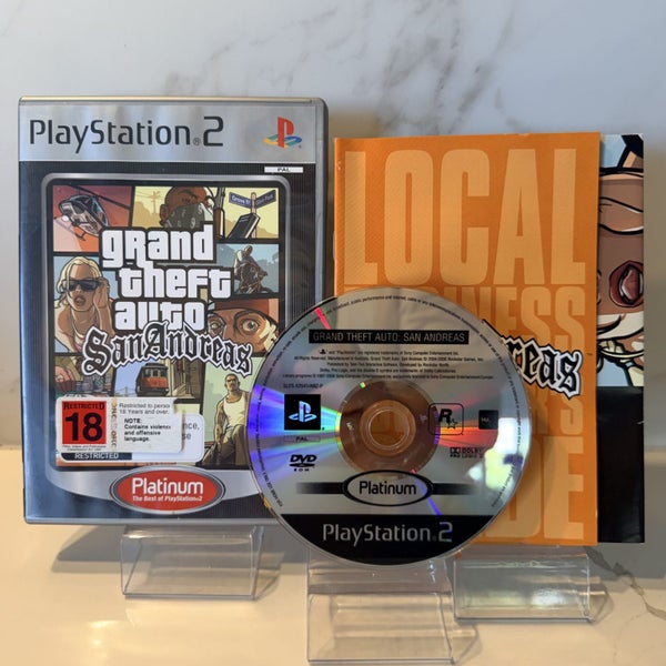 PS2 • Grand Theft Auto - San Andreas (Platinum) • CIB + Map Carousel 1