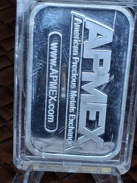 Apmex 1oz fine silver bar in capsule. Carousel 2