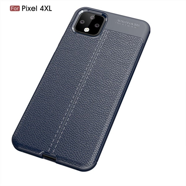 Google Pixel 4 XL Leather Texture Case Navy Carousel 2