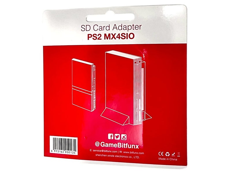 Bitfunx PS2 MX4SIO SD Card Adapter - Clear Orange (NEW SEALED) Carousel 2