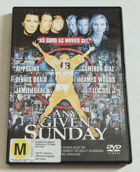 Any Given Sunday ( DVD, 1999) Al Pacino, Cameron Diaz