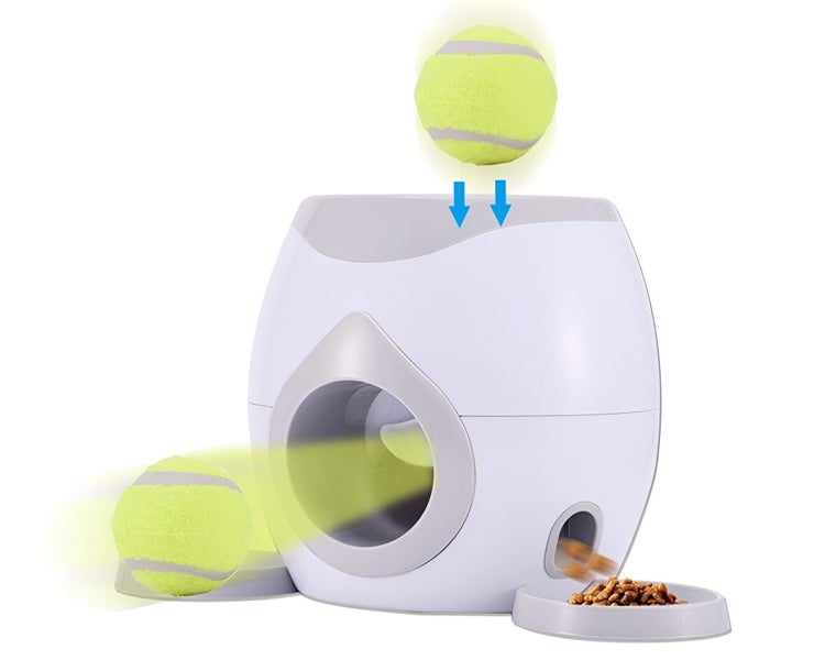 Tennis Ball Machine Fetch and Treat Toy Carousel 1