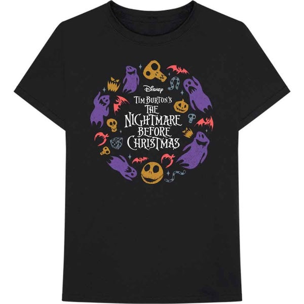 Nightmare Before Christmas Character Flight new Official Mens T Shirt Carousel 1