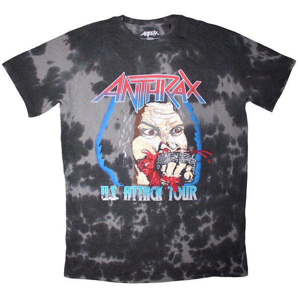 Anthrax Fistful Of Metal Dip Dye T Shirt Carousel 1