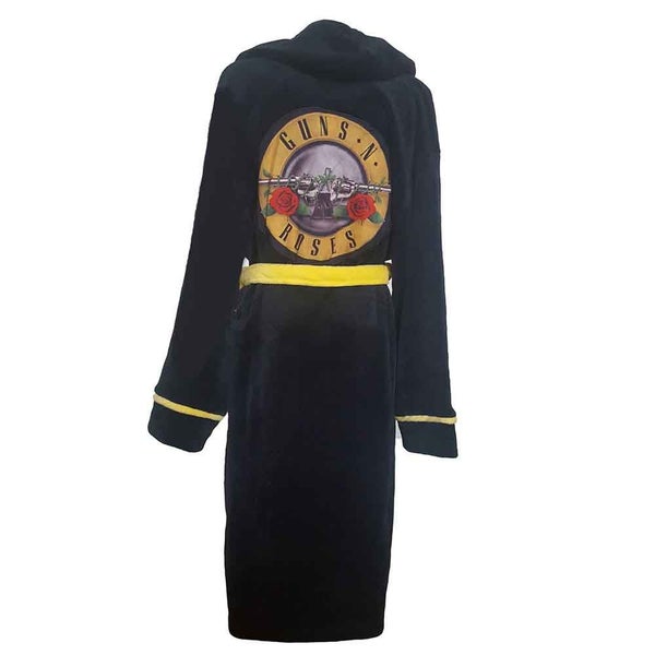 Guns N Roses Bathrobe Classic Logo new Official Black super soft fleece Unisex Carousel 1
