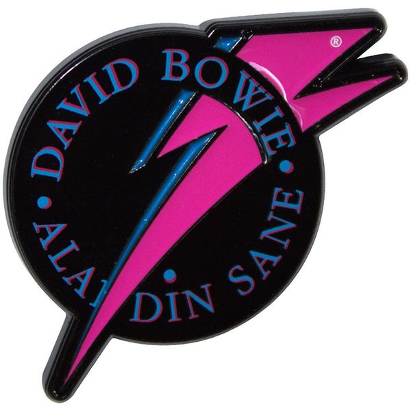 David Bowie Aladdin Sane Pin Badge Carousel 1
