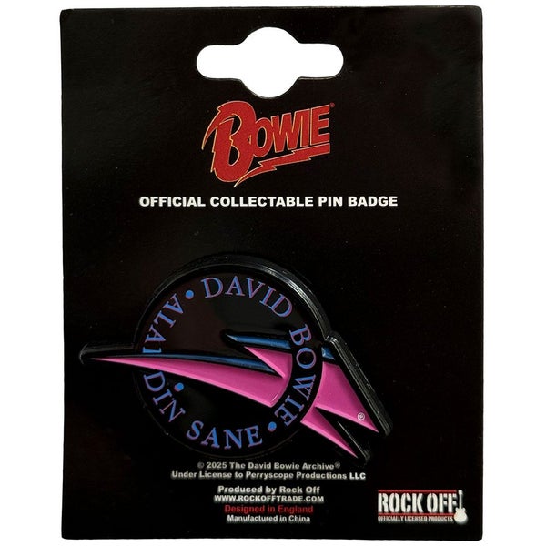 David Bowie Aladdin Sane Pin Badge Carousel 2
