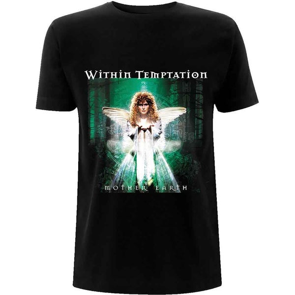 Within Temptation T Shirt Mother Earth Band Logo new Official Mens Black Carousel 2