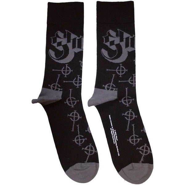 Ghost Symbol Band Logo Pattern Ankle Socks Carousel 2