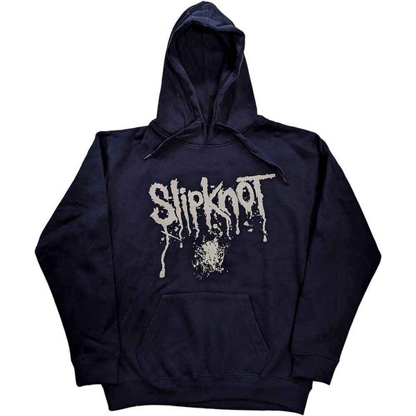 Slipknot Hoodie Splatter Band Logo new Official Unisex Navy Blue Pullover Carousel 1
