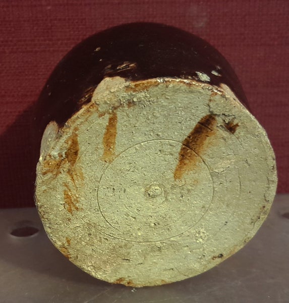 CHINESE HAND POTTED POTTERY SAUCE BOTTLE RARE C 1870-80 Carousel 7