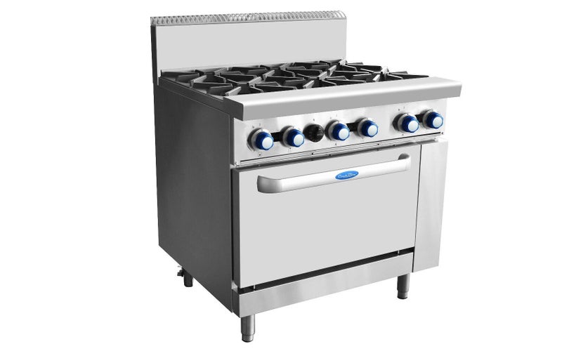 6 Burner Natural Gas Cooktop Stove with Oven Carousel 1