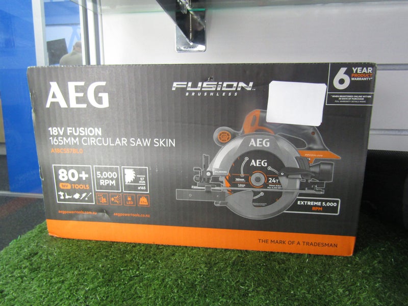 CIRCULAR SAW AEG A18CS57BL - 18V 165MM SKIN ONLY 2024 B16136123-1 Carousel 1