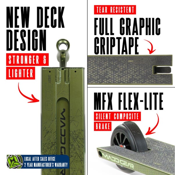 MADD GEAR ORIGIN 550 SCOOTER OLIVE FATIGUE Carousel 6