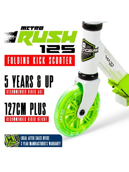 MADD GEAR METRO RUSH 125 SCOOTER WHITE / GREEN Carousel 2