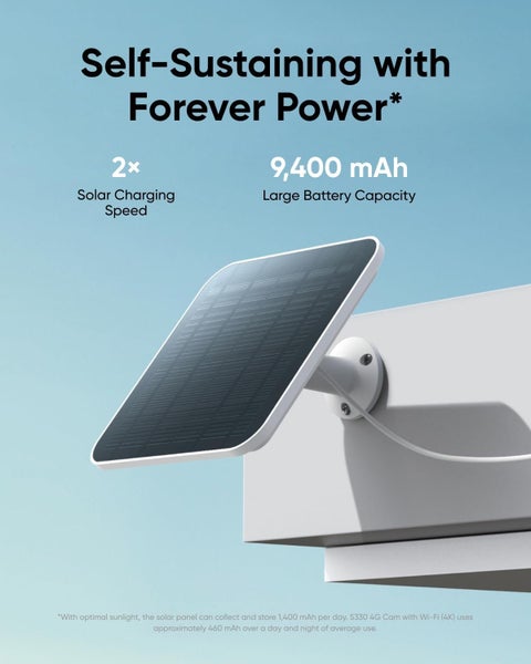 eufy Security S330 4K/UHD 4G LTE Pan & Tilt Spotlight Camera with Solar Panel Carousel 5