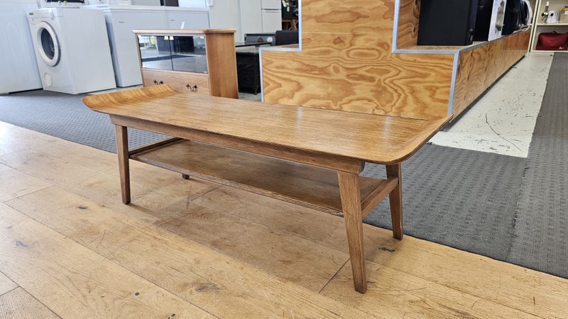 Vintage Mid Century 2-tier Coffee Table Carousel 2