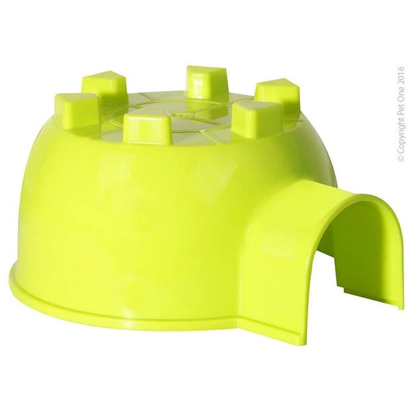Pet One Igloo Hide - Small Animal Hideaway | 19x16.6x9.3cm Green Carousel 1