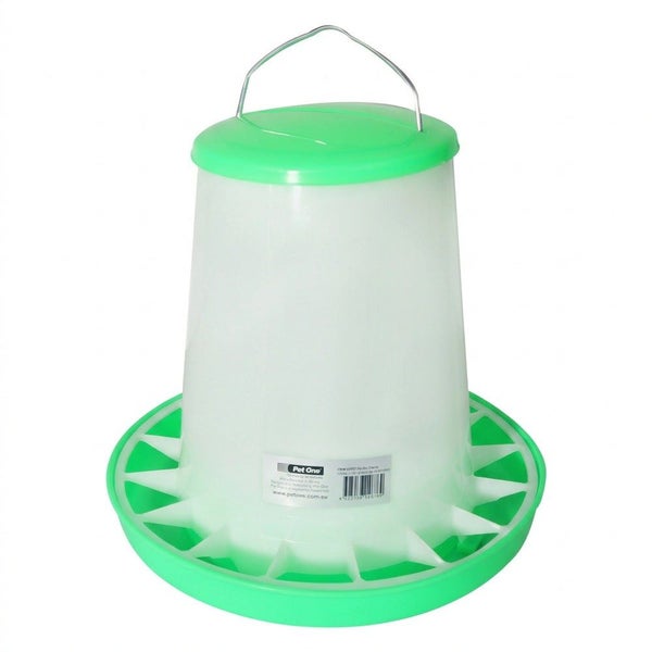 Pet One Poultry Feeder - Gravity Fed | 5.5kg 30.5x28.5cm Carousel 1