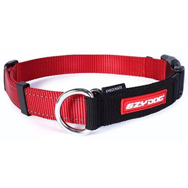 EZYDOG Checkmate Dog Collar - Secure Adjustable | Small Red Carousel 1