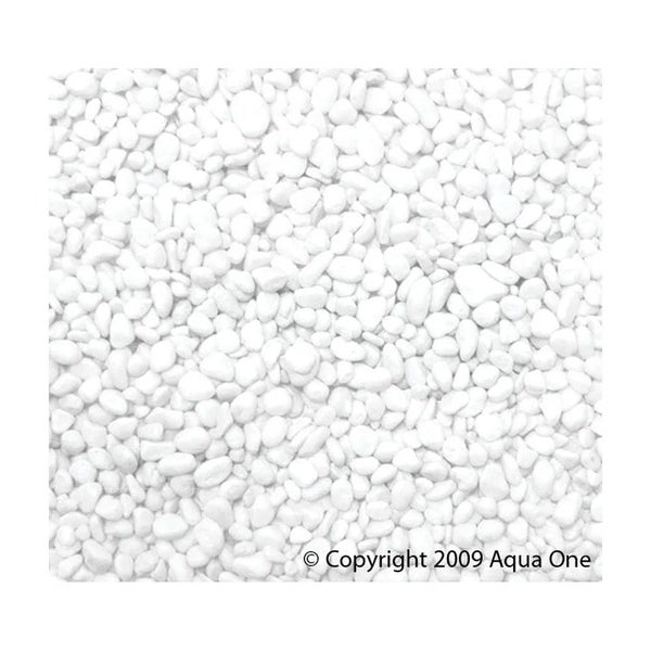 Aqua One Fish Gravel - White | 5kg (7mm) Carousel 1