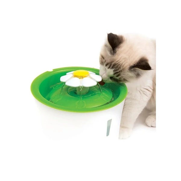 Catit Flower Fountain - 3 Water Flow Settings | 3 Litre Carousel 1