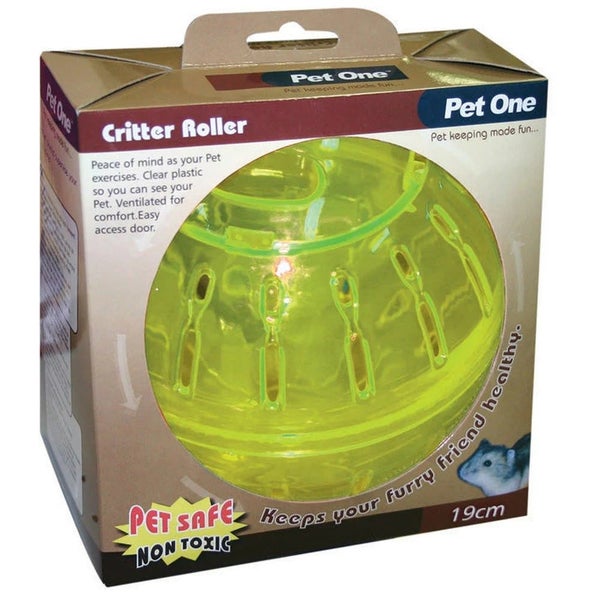 Pet One Critter Roller - Exercise Ball for Mice Rats | 19cm Carousel 1