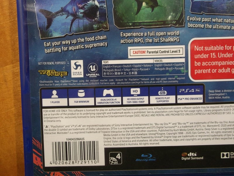 Maneater Day One Edition - PS4 Game - Excellent Condition Carousel 4