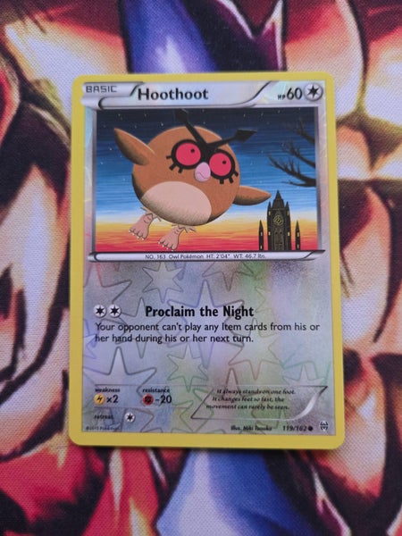 Hoothoot - Reverse Holo - BREAKthrough - 119/162 - NM Carousel 1