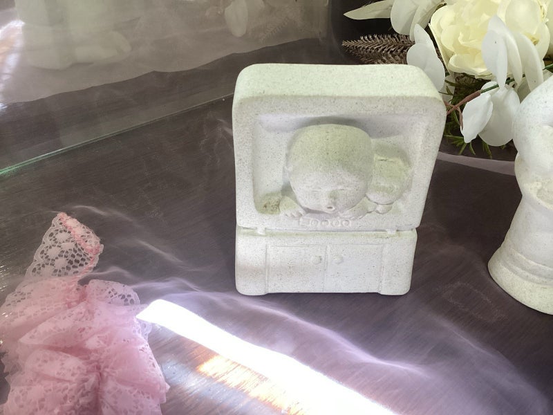 Mid century Marbell Stone Art sculpture x 2 unique Carousel 2