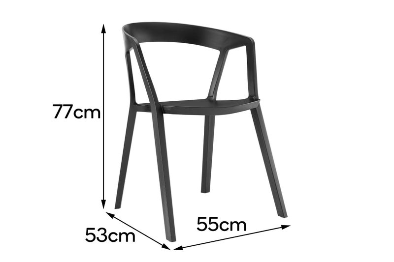 Set of 2 Matt Blatt Patrick Norguet Compas Chairs Replica (Black) Carousel 11