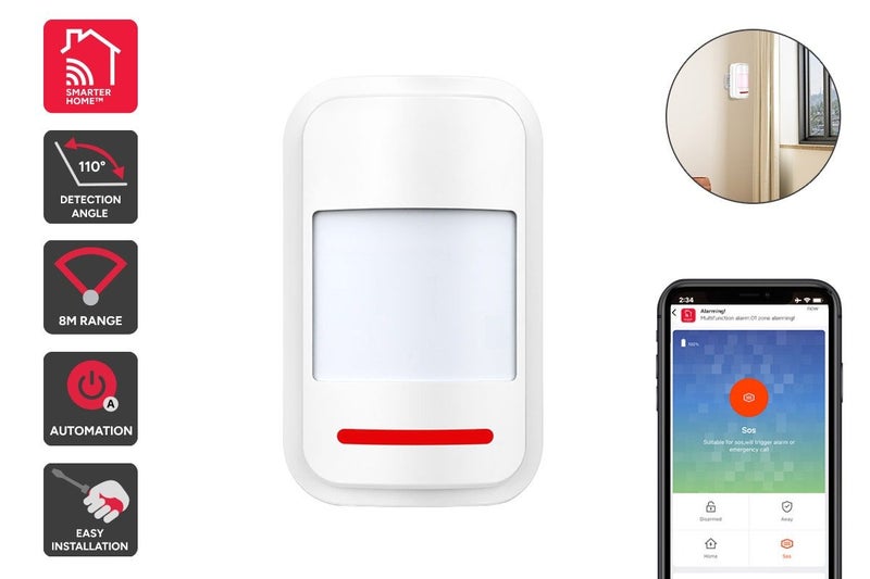 Kogan SmarterHome™ Security Alarm System PIR Sensor Carousel 1