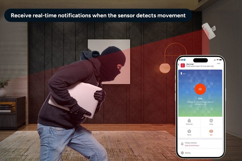 Kogan SmarterHome™ Security Alarm System PIR Sensor Carousel 2