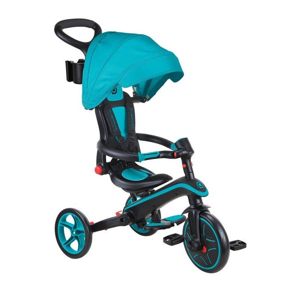 Globber Scooters Explorer Trike 4In1 Foldable Teal Carousel 1