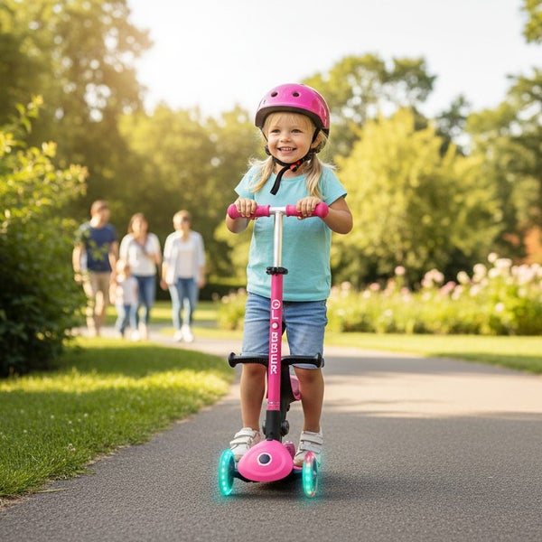 Globber Scooters Go Up Active With Lights Fuchsia/ Dark Pink Carousel 2