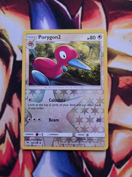 Porygon2 - Reverse Holo - Burning Shadows - 104/147 - HP Carousel 1