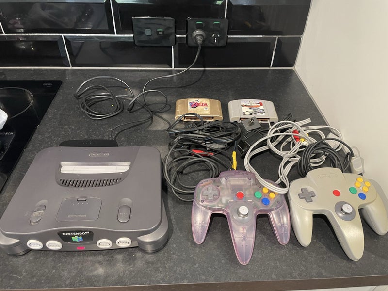 Nintendo 64 with Zelda game Carousel 1