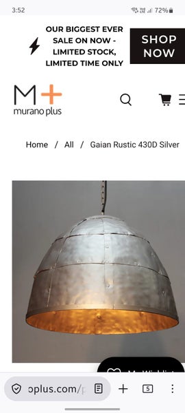 Murano Plus Rustic Pendant Light Carousel 1