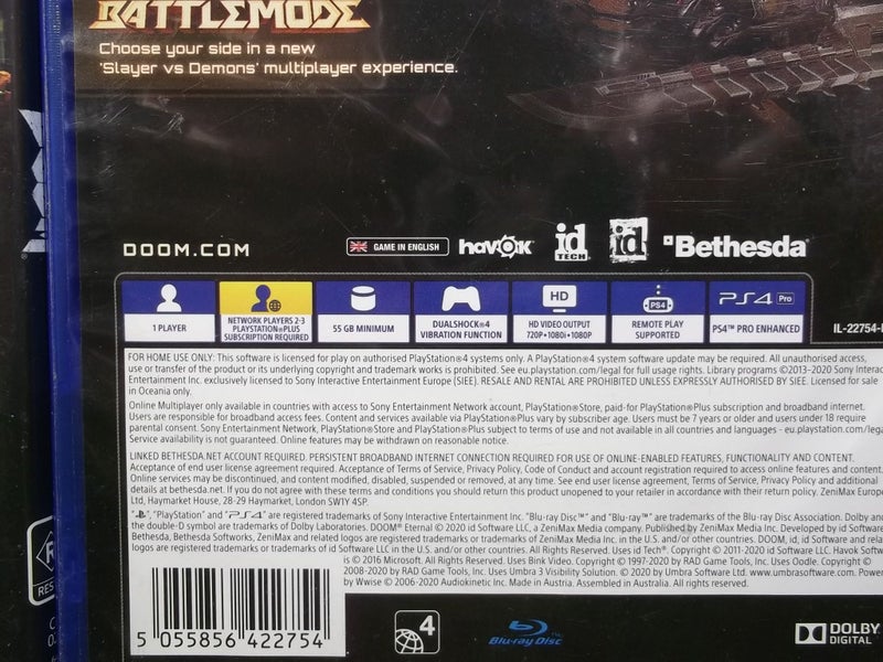 Doom Bulk Buy / Bundle - PS4 x 2 Games - All VG Condition Carousel 5