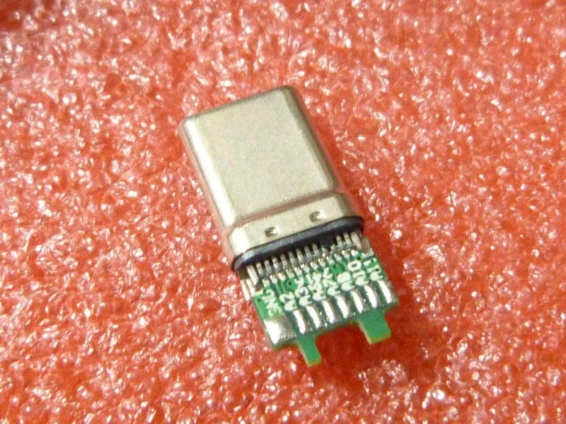 USB Type-C Male Solderable (but a bit challenging) Plug Carousel 3