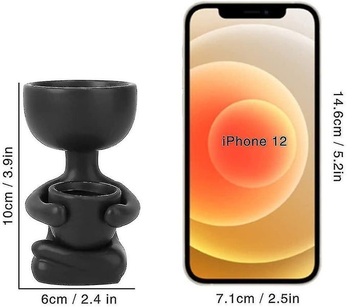 Ceramic Succulent Flower Pot Cute Decorative Flower Pot Creative Humanoid/head Carousel 4