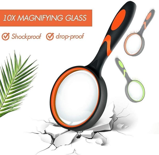 3 Pack 10x Magnifier Magnifying Glass For Kids Reading, Non-slip Handheld Magnif Carousel 2