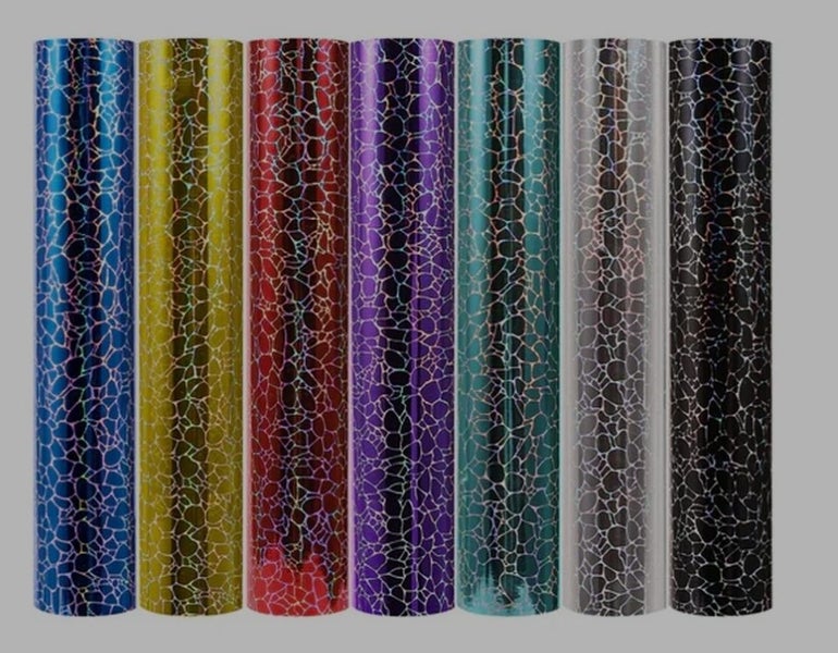 TECKWRAP Holographic Cobblestone Purple Adhesive Vinyl Carousel 2