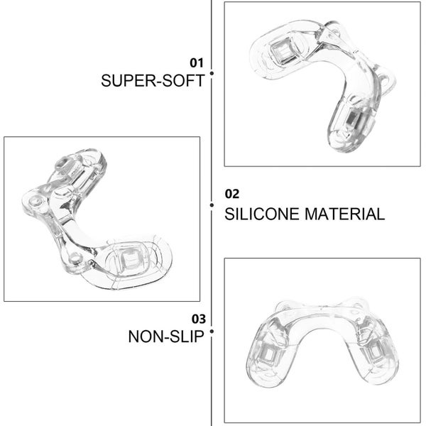 1 Set 5 Pairs Silicone U Shape Glasses Nose Pads Non slip Glasses Nose Bridges Carousel 3