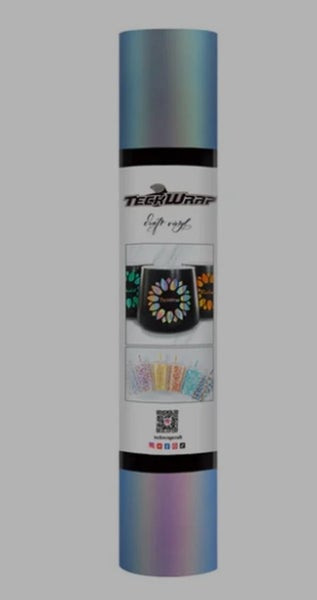 TECKWRAP OPAL PEARLESCENT Hyacinth Blue Adhesive Vinyl Carousel 1