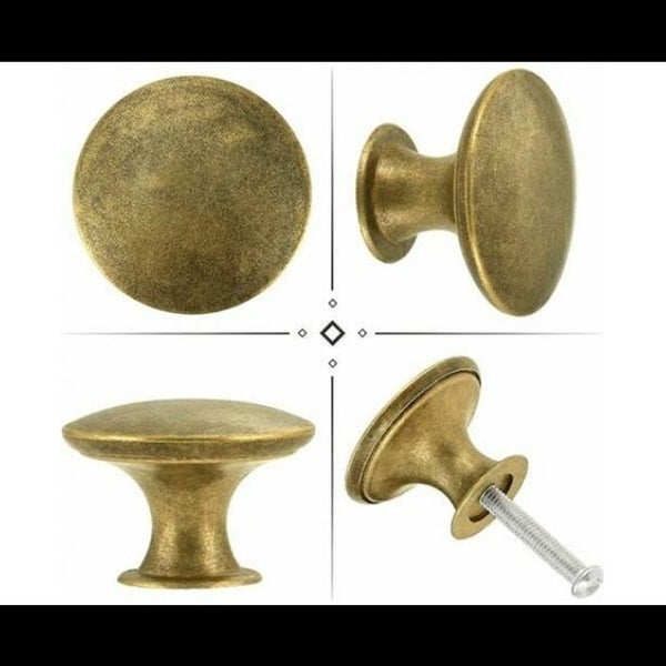 Brass Door Knob 20 Pieces Vintage Brass Handles Furniture Knobs Drawer Door Carousel 3