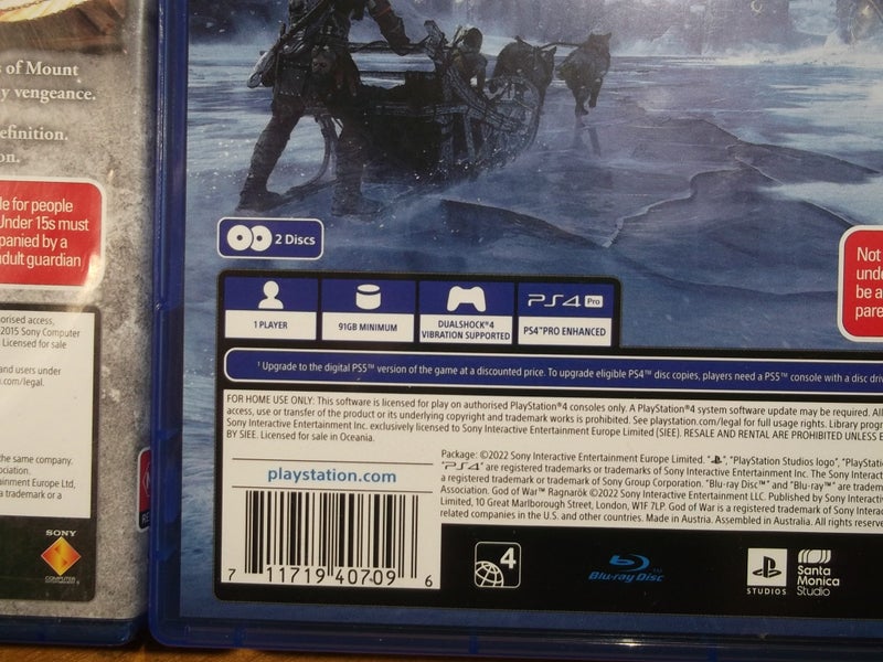 God of War Bulk Buy / Bundle - PS4 x 3 Games - All Excellent Condition Carousel 9